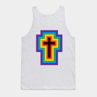 Rainbow Cross Tank Top